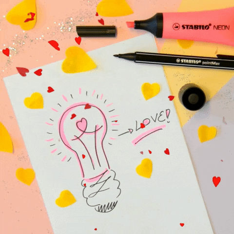 Valentines Day Love GIF by STABILO