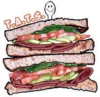 Turkey Sandwich Sticker by SkinnyFATS