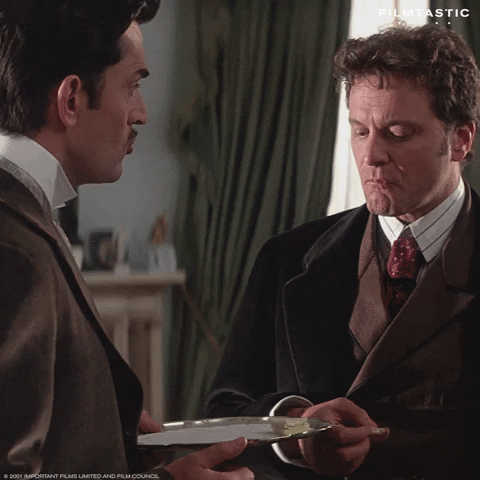 Colin Firth Eating GIF by FILMTASTIC