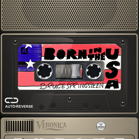 Bruce Springsteen Cassette GIF by Radio Veronica