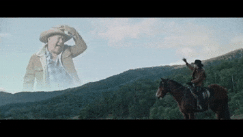 big enough screaming cowboy GIF by Jason Clarke