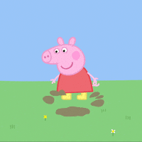 Happy Muddy Puddles GIF by Peppa Pig