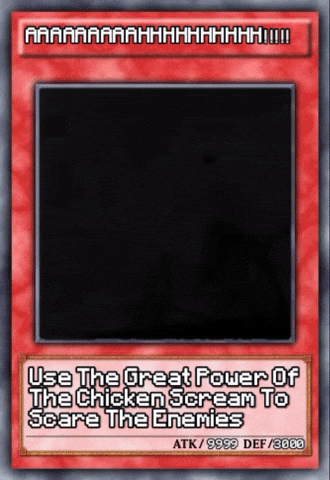 Chicken Scream Card GIF