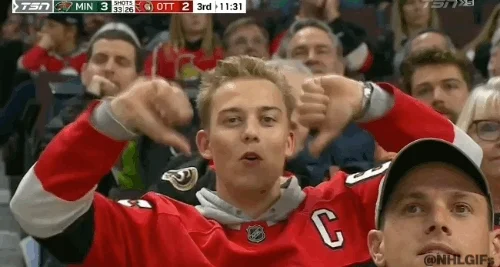 Ottawa Senators Thumbs Down GIF