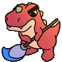 Dino Cleaning Sticker