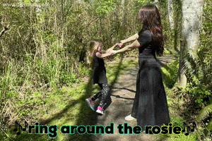Ring Around The Rosie Spin GIF by Djemilah Birnie