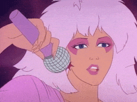 jem and the holograms singing GIF