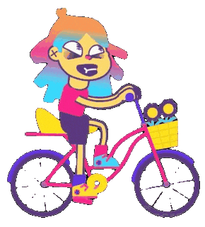 Bike Garabato Sticker
