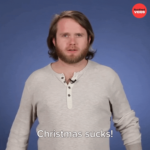 Het is klote Vrolijk kerstfeest GIF van BuzzFeed