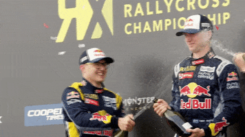 hansenmotorsport celebrate champagne podium hansen GIF