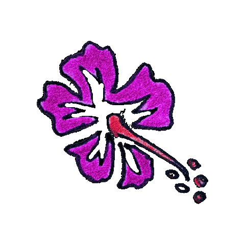 Hibiscus Flower Sticker by Holiday Sidewinder
