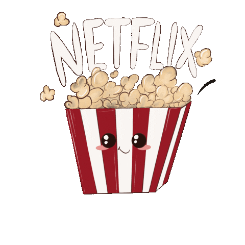 Movie Popcorn Sticker