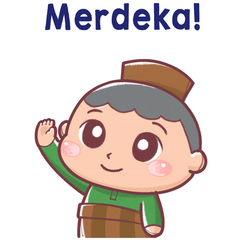 Merdeka Sticker by Bear Boss Buddies
