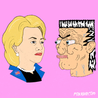 hillary clinton slapping GIF by Animation Domination High-Def