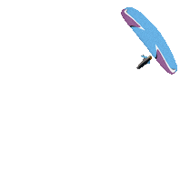 Paragliding Papierhut Sticker