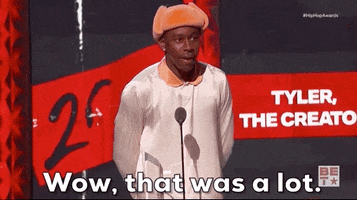 Tyler The Creator Wow That Was A Lot GIF by BET Hip Hop Awards