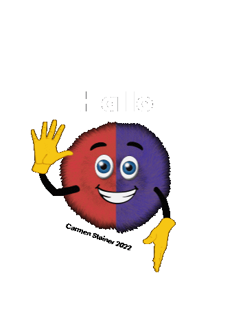 Hallo Sign Language Sticker