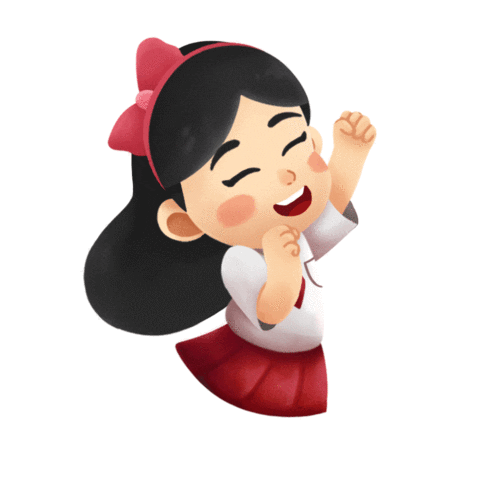 Happy Girl Sticker for iOS & Android