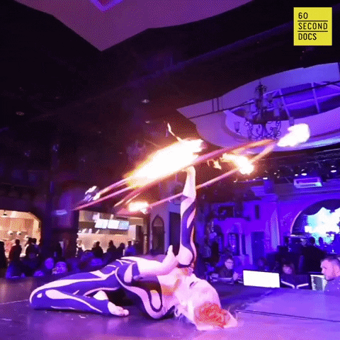 Fire Hula Hoops GIF by 60 Second Docs