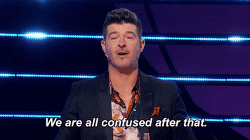 Confused Robin Thicke GIF by The Masked Singer