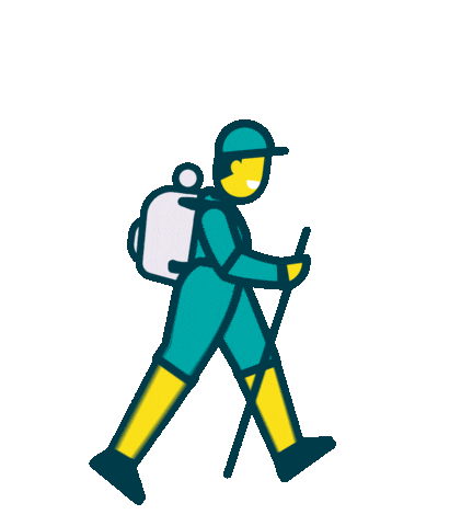 Exercise Hiking Sticker by Bowel Cancer UK