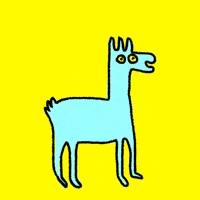 llama jumping gif