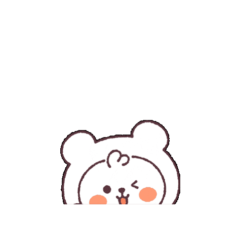 Wink Bear Sticker