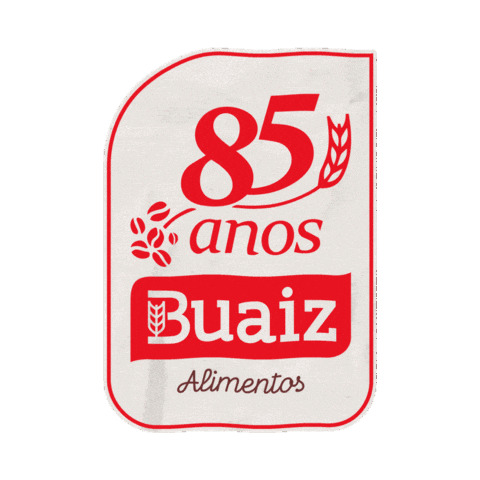 85Anosbuaiz Sticker by Buaiz Alimentos
