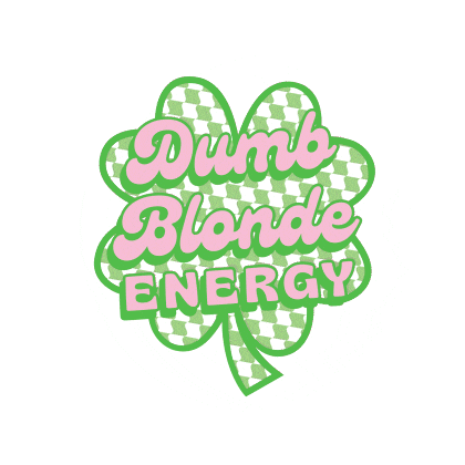 Dumb Blonde Sticker by Decal Queen Co