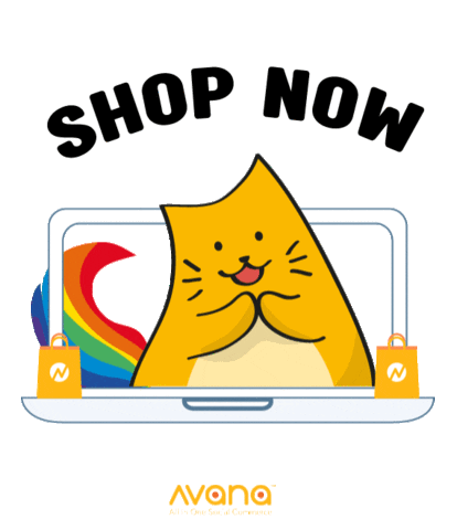 Black Friday Cat Sticker by AVANA Asia