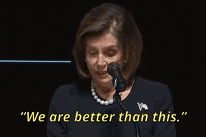 Nancy Pelosi We Are Better Than This GIF by GIPHY News