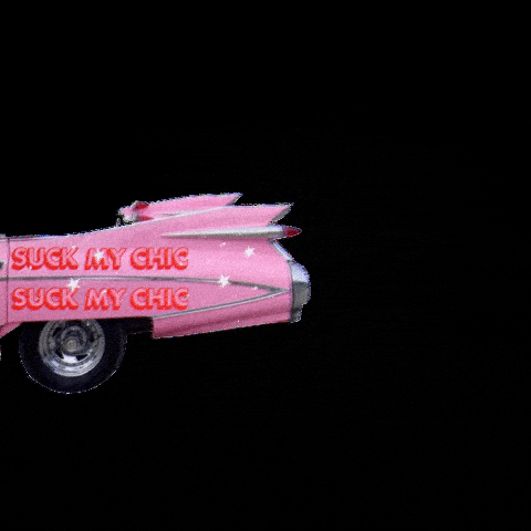 suckmychic pink car sparkles production GIF