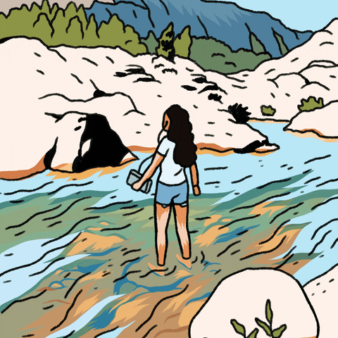 Bigger Than Fiction instagram comic river comic book GIF