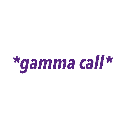 Gamma Call Sticker