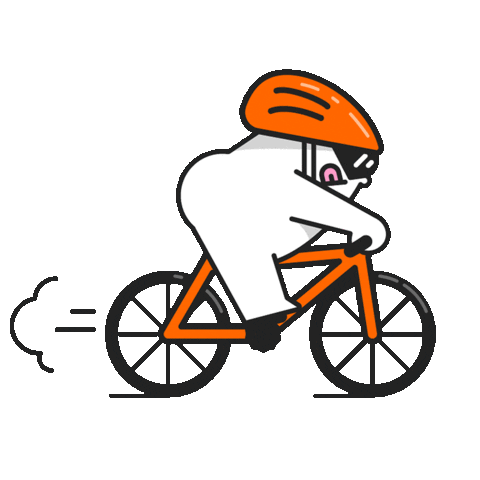 Bike Cycling Sticker by Glenda Morahan