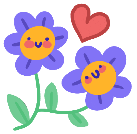 Flower Love Sticker by Eledraws (Eleonore Bem) for iOS & Android