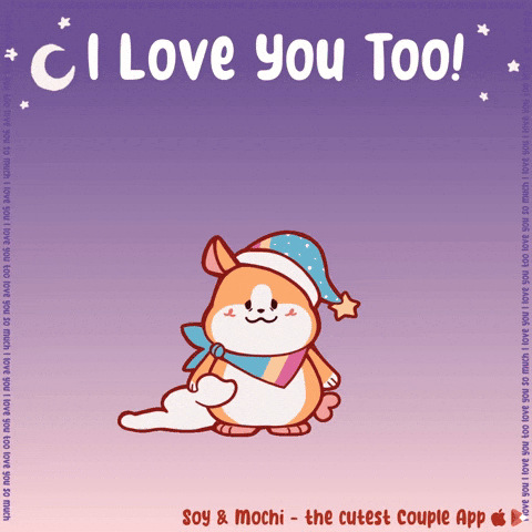 I Love You Yawn GIF by SoyandMochi