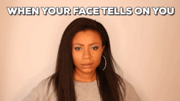 when your face tells on you lol GIF by Shalita Grant
