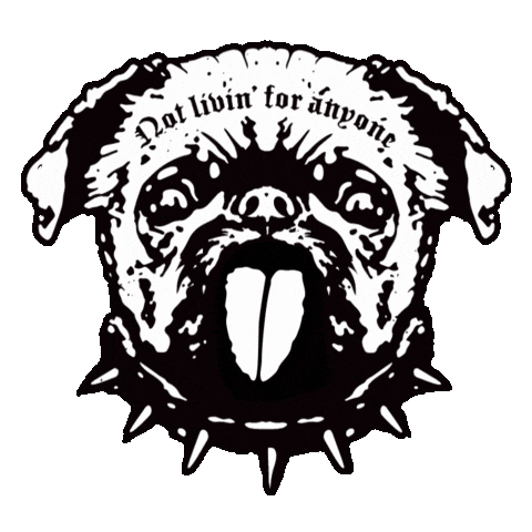 Happy Dog Sticker by Petit Brabancon