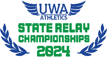 Blue Sticker by UWA Little Athletics Club