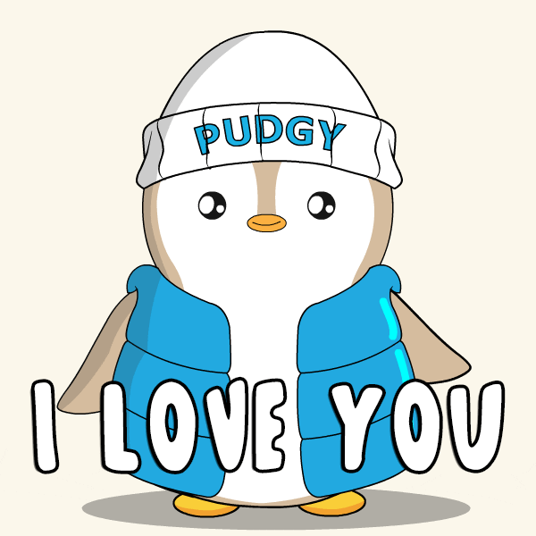 I Love You Penguin GIF by Pudgy Penguins
