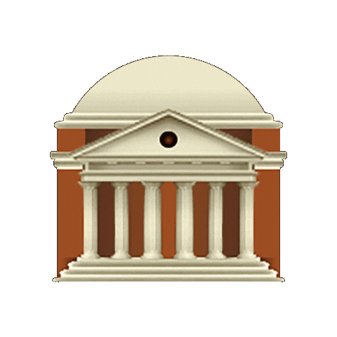 Uva Rotunda Sticker by University of Virginia