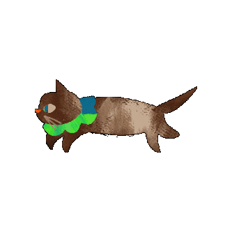 Cat Run Sticker