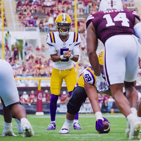 College Football Running GIF by LSU Tigers