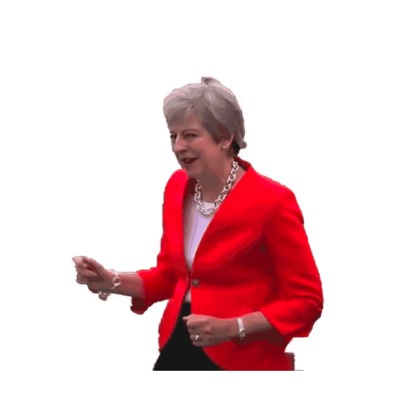 Theresa May Sticker by DTG