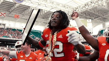 canes football chain GIF by Miami Hurricanes