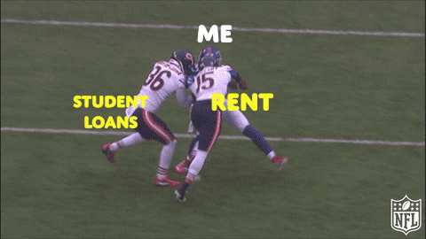 life after college student loans GIF by NFL