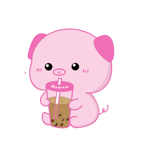 Pig Bobba Sticker by Bobaeusa