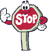 stop sign holding up their hand to say stop