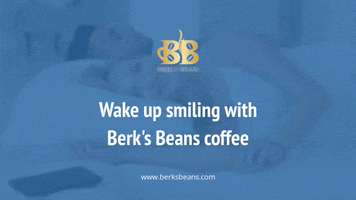 Good Morning Smile GIF by Berk's Beans Coffee